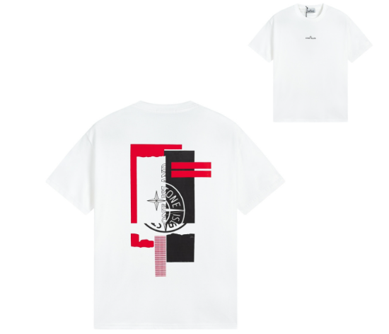 Camiseta de Manga Corta de Algodón Puro para Hombre y Mujer, Prenda de Marca a la Moda para el Verano