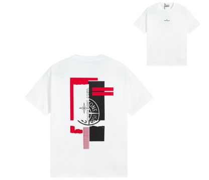Camiseta de Manga Corta de Algodón Puro para Hombre y Mujer, Prenda de Marca a la Moda para el Verano