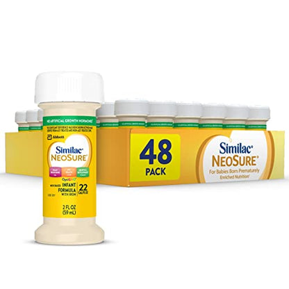 Similac NeoSure Premature Post-Discharge Infant Formula Ready-to-Feed Baby Formula 2-fl-oz Bottle Pack of 48