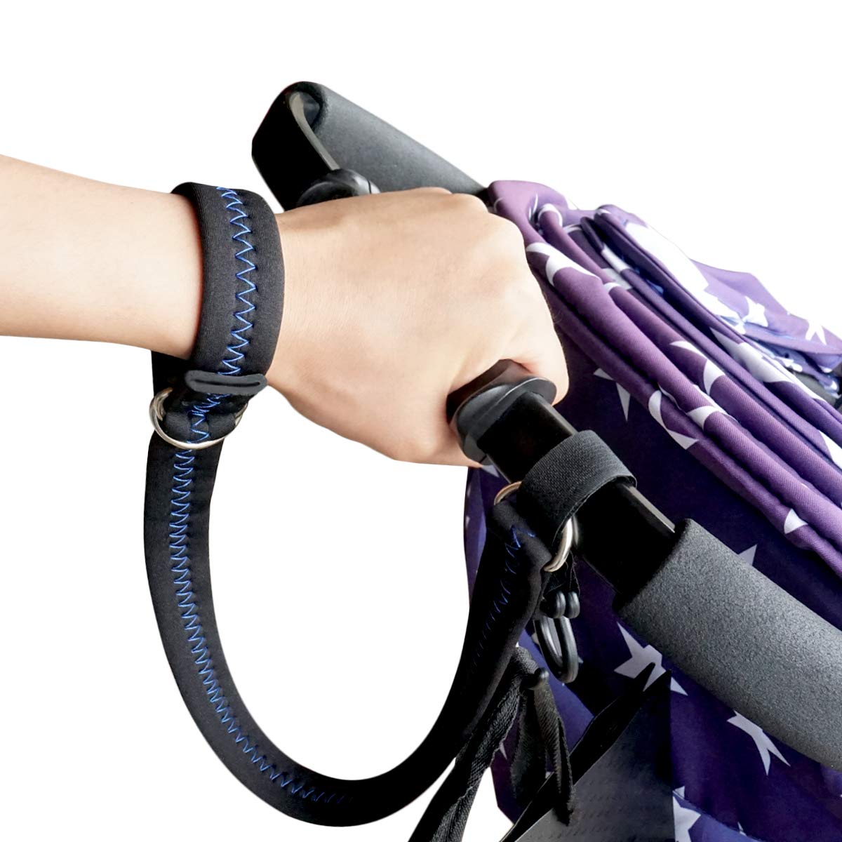 Stroller Wrist Strap for Baby Safety Blue(Old Style)