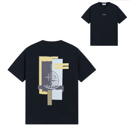 Camiseta de Manga Corta de Algodón Puro para Hombre y Mujer, Prenda de Marca a la Moda para el Verano