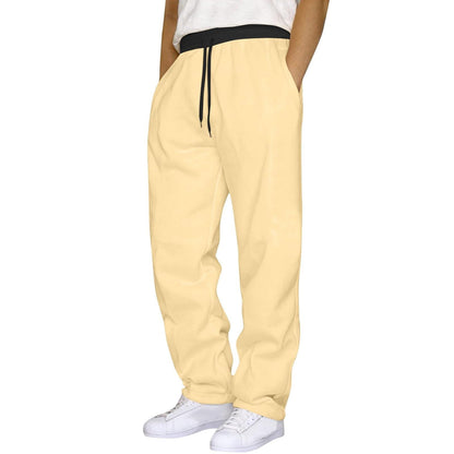 Ropa Deportiva para hombre  Hombre Men Jogger Yoga Sweatpants Casual Athletic Elastic Waist Pants Open Bottom Trouser Knit Pants with Pockets Khaki